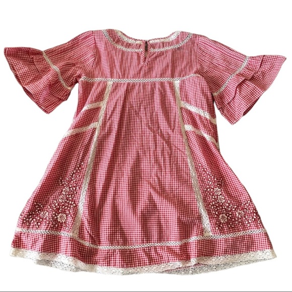 🛑 FINAL MARKDOWN🛑 FREE PEOPLE SUNNY DAY GINGHAM DRESS - Picture 3 of 6